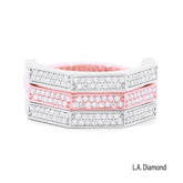 14K Two-Tone Gold Round Brilliant Diamond Reversible Ring (1 ct)